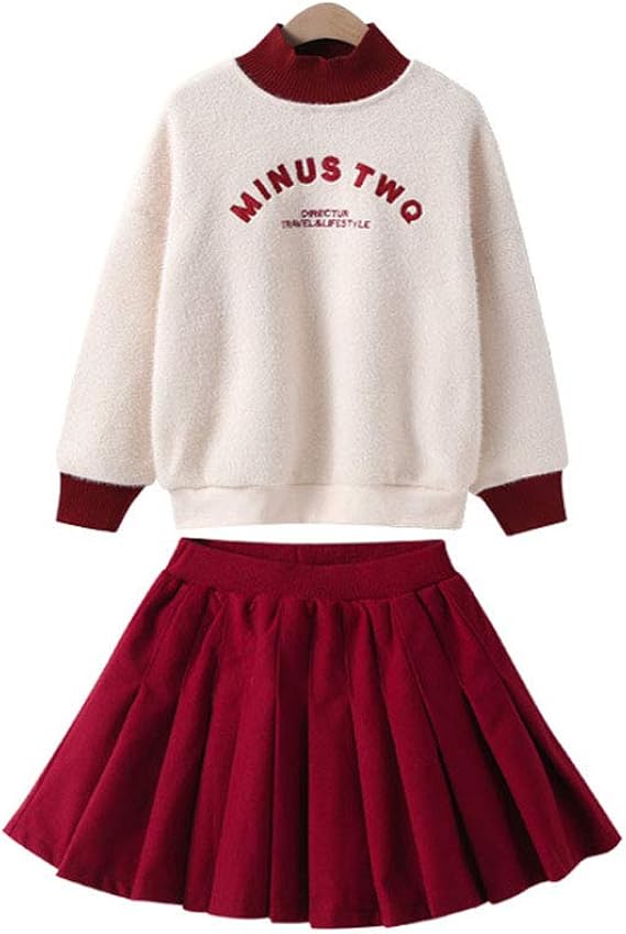 Amazon Gold Carp 女の子 子供服 キッズ服 トップス スカート スウェット プリーツスカート 2点セット 可愛い 長袖 厚手 Tシャツ 韓国風 おしゃれ 綿 防寒 中学生 小学生 女の子 七五三 お受験 発表会 トレーナー パーカー 通販