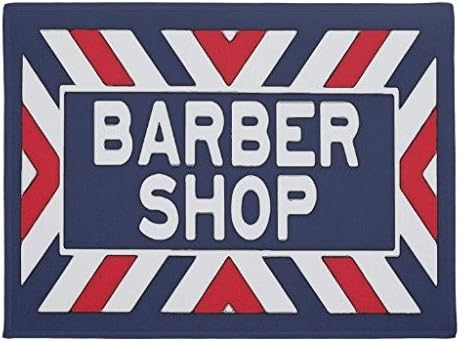Barbershop Sign 3 Doormat Floor Mat Rug Inside Rubber Doormat 23.6''(L) x 15.7''(W)