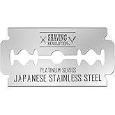 Viking Revolution100 Count Double Edge Razor Blades - Men's Safety Razor Blades for Shaving - Platinum Japanese Stainless Ste
