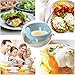 Microwave Egg Poacher BPA Free & Dishwasher Safe Dual Caves Poached Egg Maker Double Cups Egg Cooker Microwave Poached Egg Steamer Kitchen Gadget (Nordic Blue)