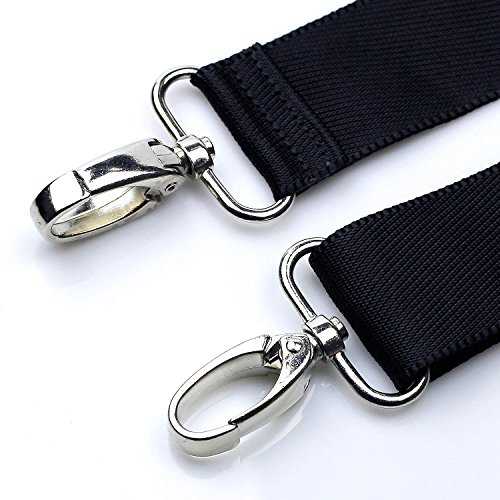 Hibate Replacement Shoulder Strap Adjustable Luggage Bag - Black, Non-Slip Pad - Thumbnail 3