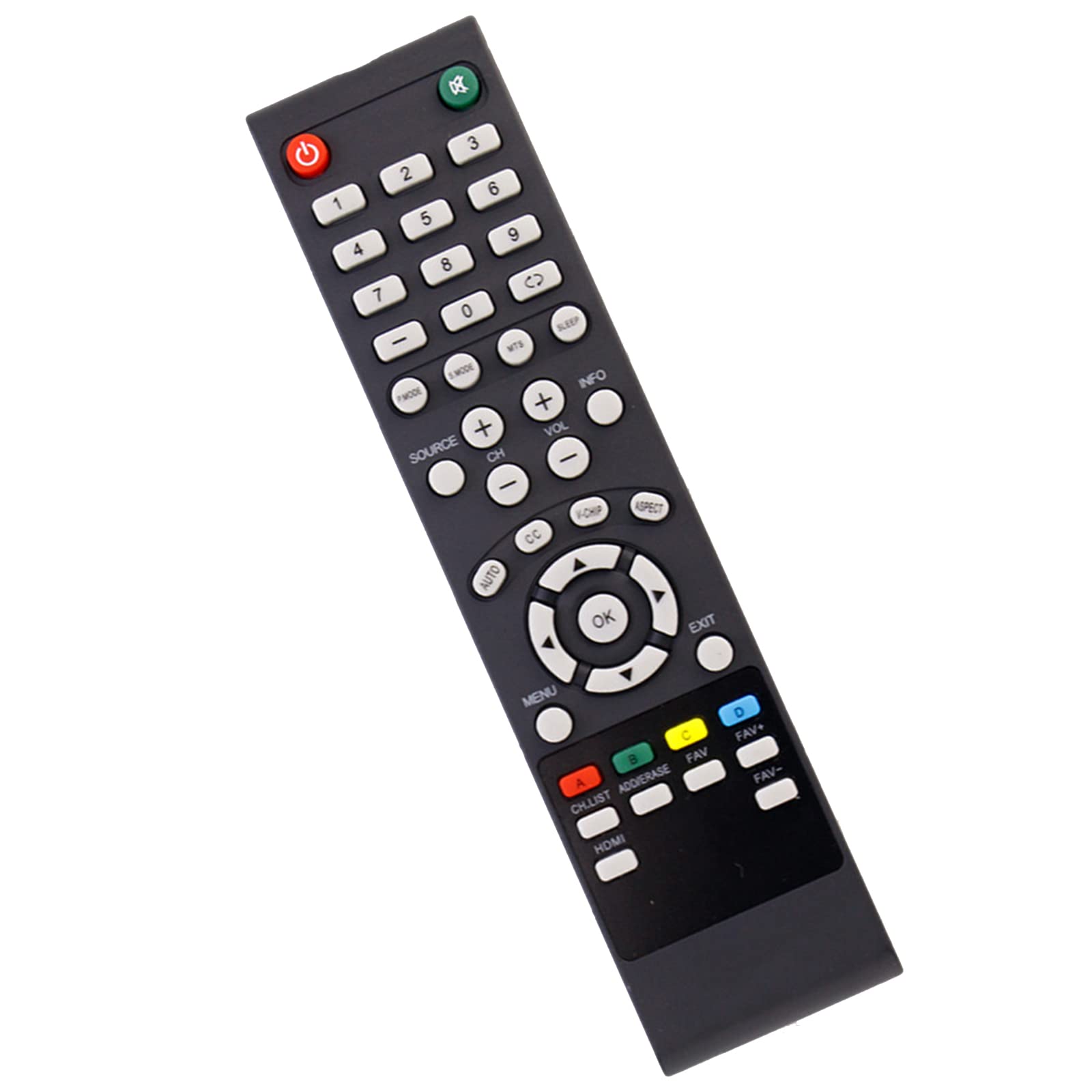Replacement Remote Control Fit for Seiki TV SC324FB SC32HT04 SC371TS SC391TS SC461TS SC501TS SC552GS SC601GS SC601TS SC601US SE131FS SE191FS SE19HT01 SE19HY01 SE19HY10 SE20HY