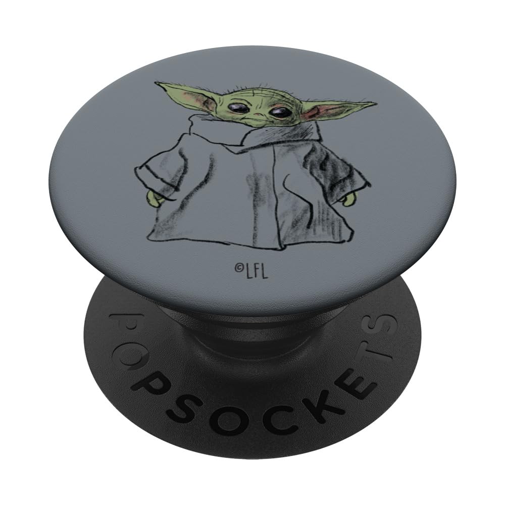 Star Wars The Mandalorian The Child Illustration PopSockets Swappable PopGrip