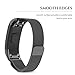 ANCOOL Compatible Garmin Vivosmart HR Band Magnetic Lock Milanese Loop Stainless Steel Metal Bracelet Replacement for Garmin Vivosmart HR Tracker (NOT Compatible Vivosmart HR+) - Small, Black