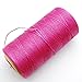 284yrd Pink Leather Sewing Waxed Thread 150D 1mm Leather Hand Stitching 125g