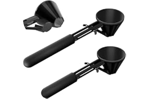 CAFEMASY Scoop with Funnel for Water Bottles 2 Pack Small Funnel Scooper for Filling Formula Protein Powder Slide Bottom Scoop for Water Bottle