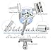 Oldcastle Double Edge Butterfly Safety Razor with Twist-to-Open Mechanism - 5 Stainless Steel Blades - Travel Case with Mirror