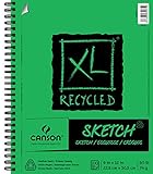 Canson  XL Recycled Sketch Pad, 9"X12" Side Wire