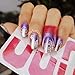 BEAUTYBIGBANG Plastic Nail Polish Protector - 10 Sheets 100 Piece Disposable Peel Off Sticker U-Shape Tape for Nail Art Painting Stamping Manicure Tool