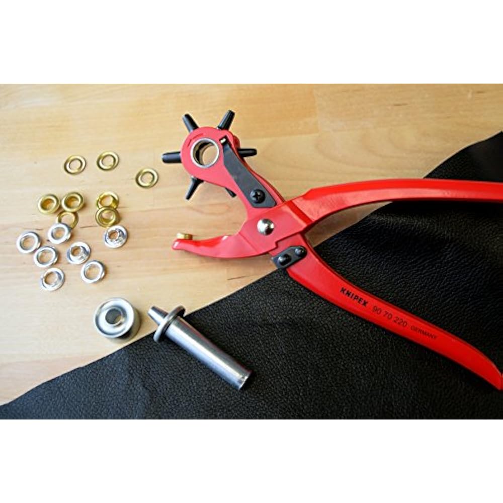 KNIPEX 90 Punching 70 220 Revolving Hole Pliers Tool Knipex Leather