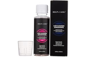 ARISON LASHES Lash Shampoo Concentrate Eyelash Cleanser Concentrate 100ml Foaming for Extensions with Salon Home Care Makes 2