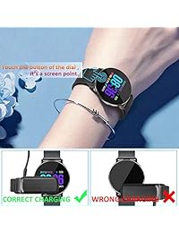Naker Store   Reloj inteligente con Bluetooth, registro de pasos impermeable, monitor de presión arterial, frecuencia cardíaca, multifunción, para actividades al aire libre, compatible con iOS y Android