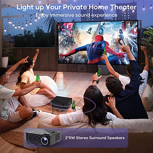 FANGOR 5G WiFi Bluetooth Projector 1080P Native 15000L HD Video