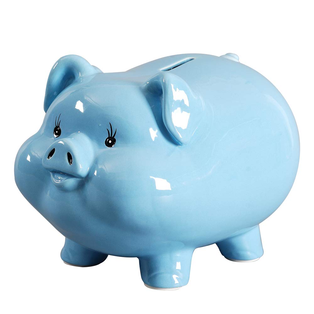 Ceramics Pig Piggy Bank for Boys,Money Bank for Adults,Gilrs Alcancias De Dinero para Adultos Niños,Coin Bank,Modern Home Decor Living Room