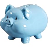 Ceramics Pig Piggy Bank for Boys,Money Bank for Adults,Gilrs Alcancias De Dinero para Adultos Ni&ntilde;os,Coin Bank,Modern Home Decor Living Room