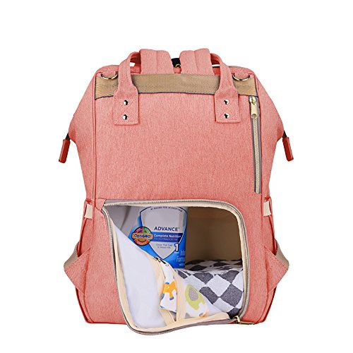 SUNVENO Diaper Bag Backpack Functional Baby Nappy Changing Bag with Insulated Pockets Waterproof