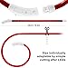 LED Pet Dog Collar, MAXIN Led USB Rechargeable Pet Safety Collar Waterproof Light up Length 50cm (19.5in ) Adjustable Flashing Collar( RED )