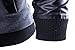 Neleus Men's Stand Collar Leather Sleeves Slim Fit Jacket,0205# Black,US M,Asia 2XL
