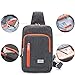 TINYAT T601 Sling Canvas Bag Shoulder Chest Pack Casual Crossbody Travel Shoulder Bag for Women/Men T601, Grey