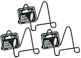 Darice 5202-65 Twisted Wire Easel Stand, 3-Inch, Black (3 packs)