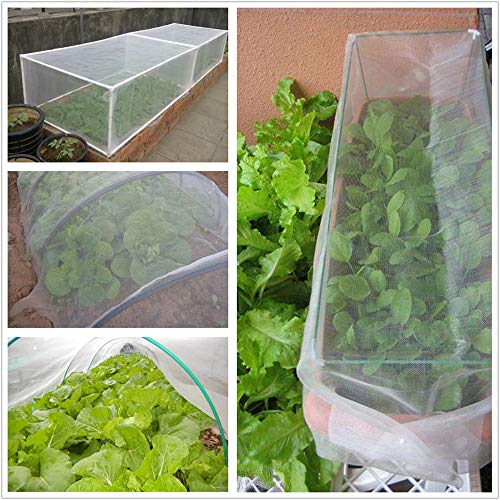 YBB 13.1'x6.6' Garden Insect Barrier Netting, Mosquito Bug Bird Screen Hunting Blind Garden Net for Protect Plant Fruits Flower