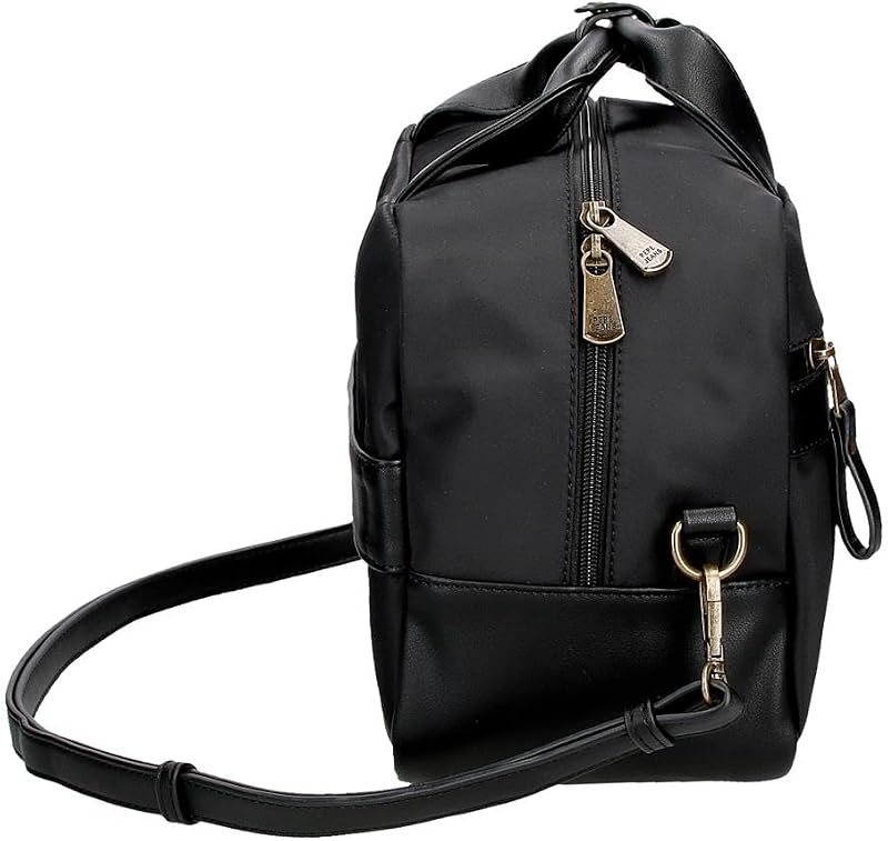 Morgan Trousse de Toilette Adaptable avec bandoulière Noire 31 x 21 x 15 cm Polyester et PU by Joumma Bags, Noir, Talla única, Trousse de Toilette Adaptable avec bandoulière