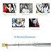 Anself Outdoor Stainless Steel Telescopic Flagpole Flag Pole for Teachers' Pointer Tour Guide Banner 79