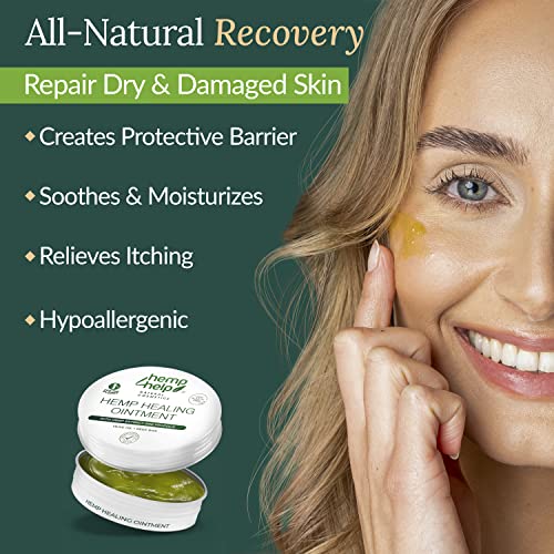 Natural & CrueltyFree Hemp Skin Ointment for Eczema, Psoriasis, Scars