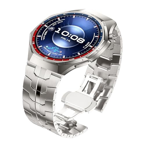 Songsier Titanium Strap Compatible with Huawei Watch GT6 Pro/GT 6/GT5 Pro/GT5/GT4/GT3/GT3 Pro46mm Advanced Titanium Bands for GT2Pro/GT2e/GT Runner/Huawei Watch3/3Pro/Watch 4/4Pro 45mm Men Women