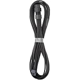 CableMod Pro ModFlex Sleeved 8-pin PCIe Cable for Corsair Type 5 (Black) | Paracord C-Series SHIFT Type 5. 8-pin PCIe, 65cm. Corsair SHIFT PSUs (Microfit).