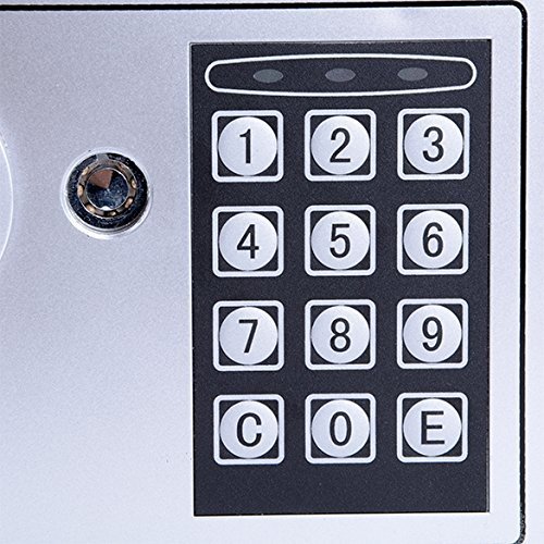 image for Flyerstoy Digital Electronic Safe Security Box Fireproof Wall-Anchorin