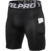 SPVISE Compression Shorts Men 1/3 Pack, Dry Fit Compression Underwear Spandex Running Shorts, Workout Athletic Shorts Pocket