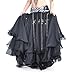 BellyLady Belly Dance Skirt Halloween Tribal Chiffon Tiered Maxi Full Skirt