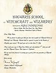 Personalized Harry Potter Acceptance Letter - Hogwarts School of Witchcraft and Wizardry