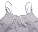 Intimate Portal Women Snuggle-Touch Cotton Maternity Nursing Cami Tank Gray L