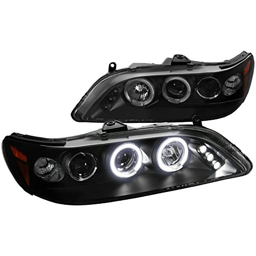 Spec-D Tuning 2LHP-ACD98JM-TM Honda Accord Led Black Projector Halo Head Lights