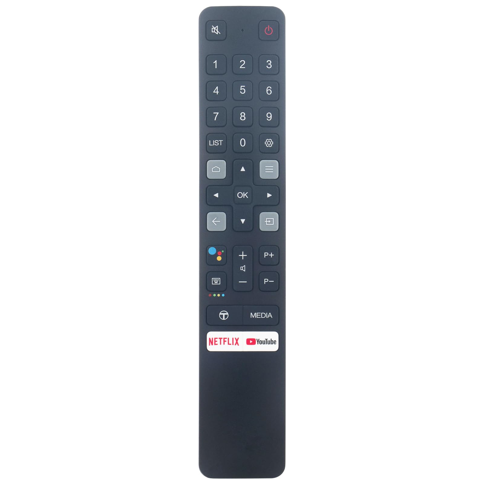 AULCMEET 06-BTZNYY-ARC901V RC901V FMR1 New Replacement Voice Remote Control fit for TCL 4K QLED TV C735 P725 C725 C727 C825 Series fit for iFFALCON Ultra HD 4K TV F510B K610B