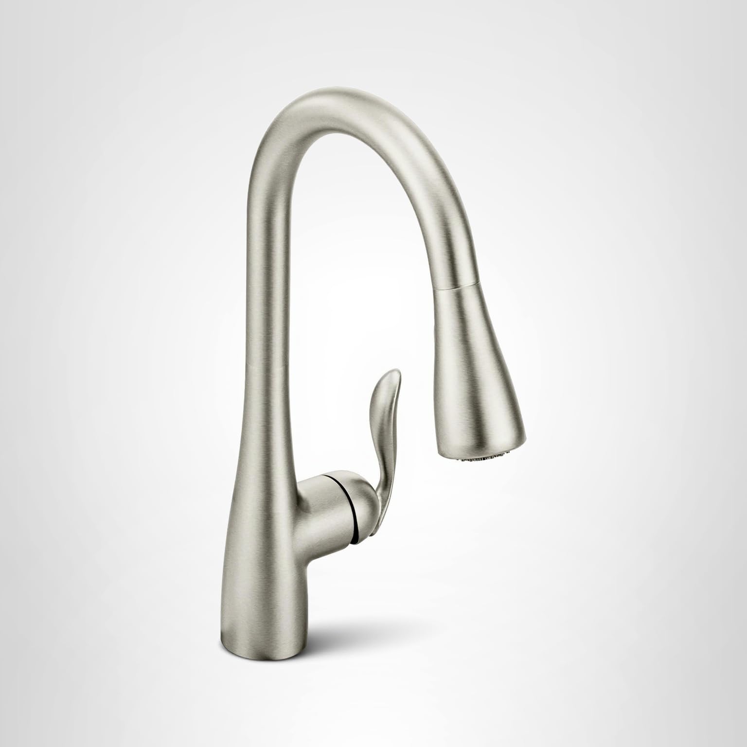 Moen Arbor Spot Resist Stainless One-Handle Pulldown Kitchen Faucet with Sprayer and a Reflex Docking System, Kitchen Sink Faucet Featuring Power Boost for a Faster Clean, 7594SRS