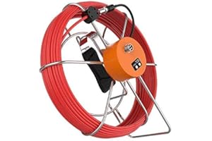 Anysun Sewer Camera Cable, 30M/100Ft Cable Replacement only for Brand Anysun PRANITE Sewer Camera with Distance Counter(Red Cable)