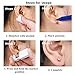 Jconly Ear Piercing Gun - 6pcs Ear Piercing Gun with Alcohol Pad Disposable No Pain Safe Sterile for Nose Studs Cartilage Tragus Helix Piercing Gun Piercer Tool Machine Kit Piercing Kit