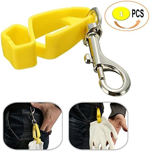 AT07 Safety Guard Glove Clips Belt Clips,Utility Catcher Clip Hook Belt Clips, Glove Carrier Clips, Safety Clips for Glove,Helmet, Earnuff, Mask, Cable, Cord, Rope (1 PC PACK)