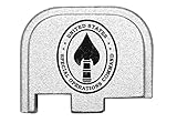 SOCOM Special Ops Command Seal Silver Rear Slide Cover Plate for Glock 42 G42 .380 ONLY by NDZ Performance