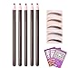 10Pcs Paint Eyebrow Pencil Set Enhancer Makeup Tools Drawing Eye Brow Pen Pencil Cosmetic Eye Permanent Make up Definer Eyebrow Shaping Stencil Template Razor Trimmer Microblading Pencils