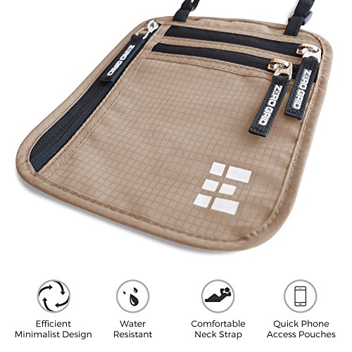 REVIEW Zero Grid Neck Pouch Passport Holder & Travel Wallet Travel