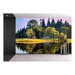 House in The Woods, at Killykeen Forest Park in Co. Cavan Ireland. - Removable Wall Mural | Self-Adhesive Large Wallpaper - 66x96 inches