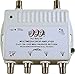 PCT 4 Port Cable TV/HDTV/Digital Amplifier Internet Modem Signal Booster Internet Amplifier With Power Supply and Coax Power Cable - PCT-MA2-4PN