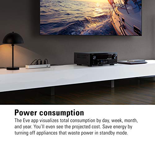 Eve Energy Strip Apple HomeKit Smart Home Triple Outlet & Power Meter