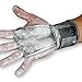 WODies 2in1 WOD Grips, wrist wraps, palm protector (Platinum Grey, Large)