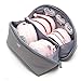 iN. Large Packing Organizer Bra Underwear Storage Bag Travel Lingerie Pouch Organizer Portable Grey