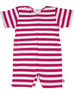 Fuchsia/White Stripe Bodysuit